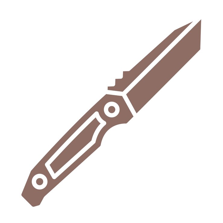 Vector icono del cuchillo de bolsillo