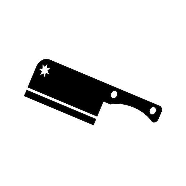 Vector el icono del cuchillo de carnicero