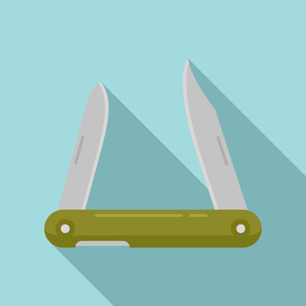 Vector icono de cuchillo de caza ilustración plana del icono de vector de cuchillo de caza para diseño web