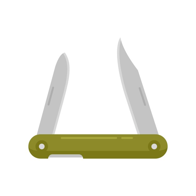 Vector icono de cuchillo de caza ilustración plana del icono de vector de cuchillo de caza para diseño web