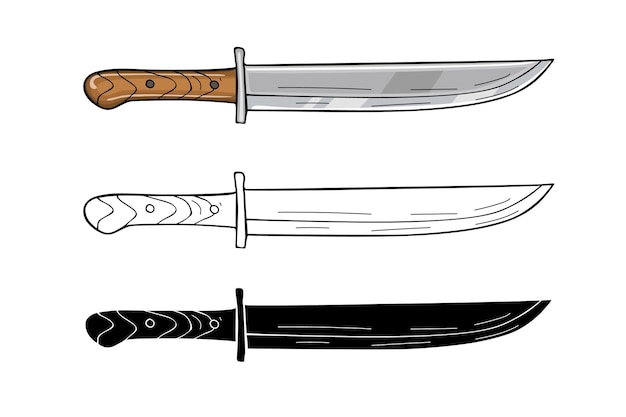 Icono de cuchillo de cocina ilustración vectorial