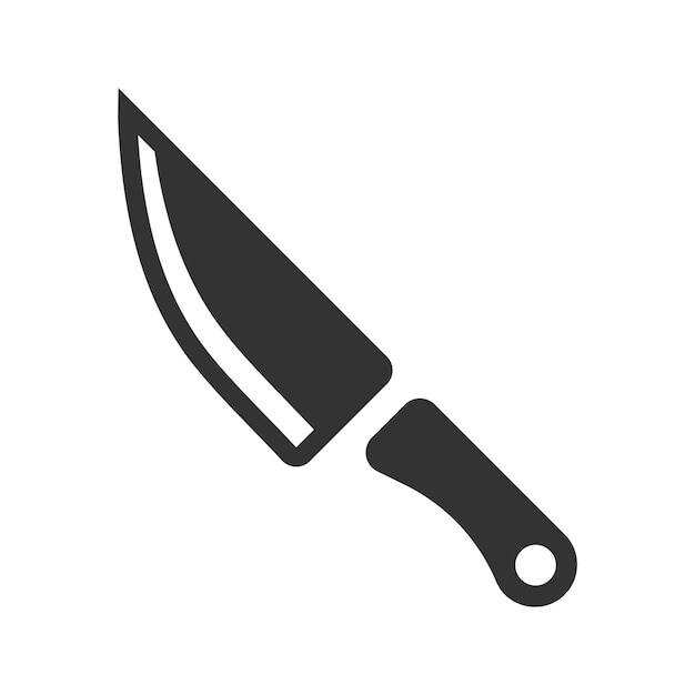 El icono del cuchillo de cocina