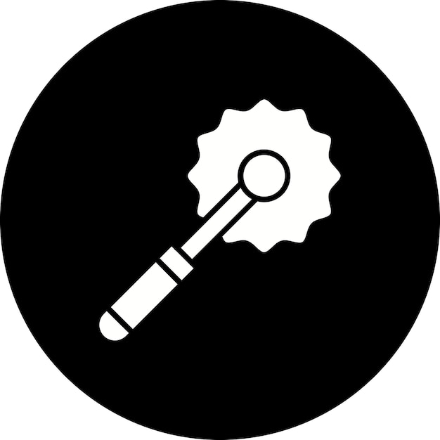 El icono del cuchillo de pizza