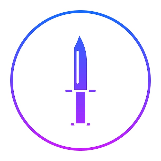 Icono del cuchillo salvaje