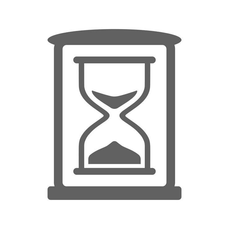 Ícono de cuenta atrás del temporizador Gráficos vectoriales grises