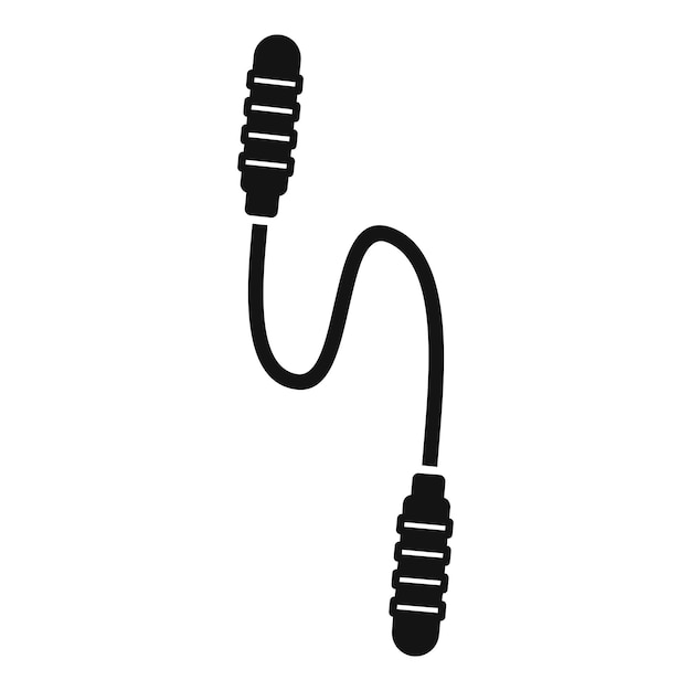 Icono de cuerda de salto que muestra la aptitud y el ejercicio