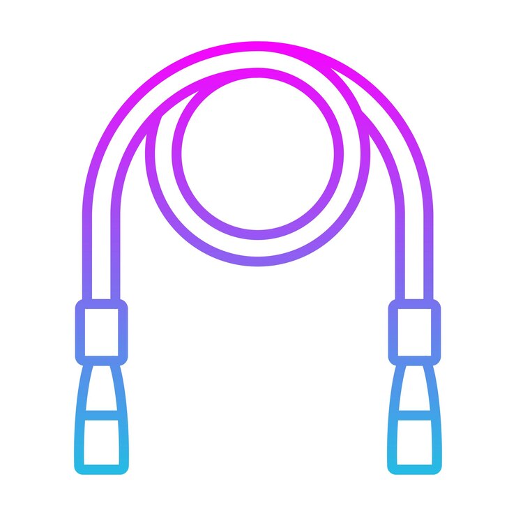 Vector icono de la cuerda de salto