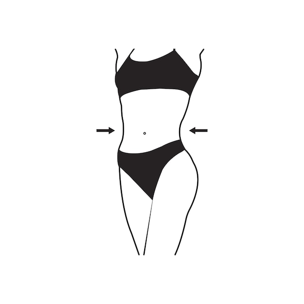 Vector icono de cuerpo femenino