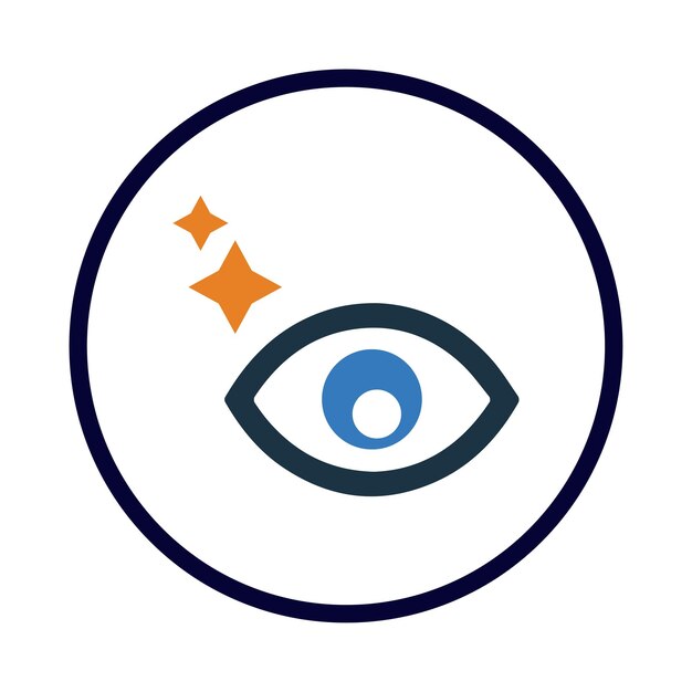 icono de cuidado del globo ocular