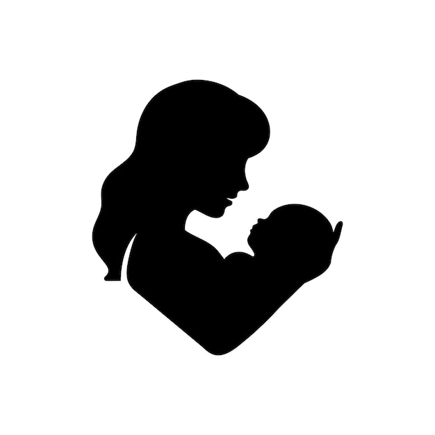 Icono de cuidado del parto en fondo blanco