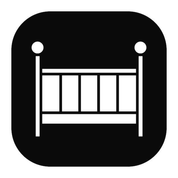 Icono de la cuna para bebés