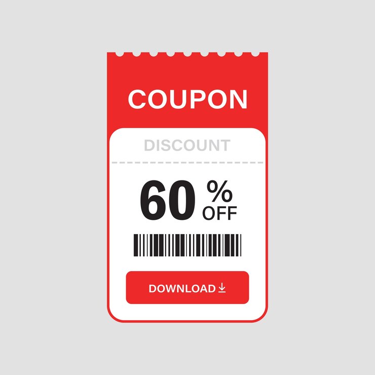 Vector icono de cupón de regalo en estilo plano ilustración vectorial de descuento de 60 en fondo aislado sello de cupón promocional concepto de negocio