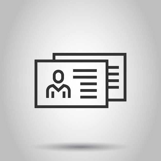 Icono de currículum en estilo plano Ilustración de vector de documento de contrato sobre fondo blanco aislado Concepto de negocio de Bloc de notas de papel