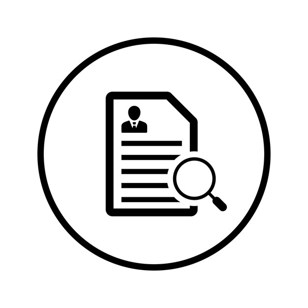 El icono del currículum SEO