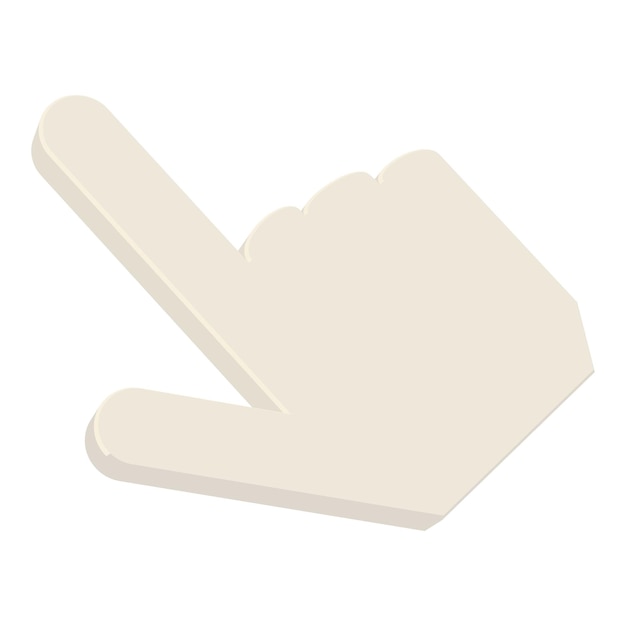 Icono de cursor Ilustración de dibujos animados del icono de vector de cursor para web