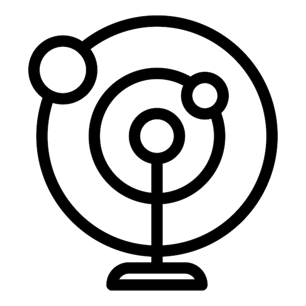 Icono de curva de movimiento perpetuo Contorno Icono de vector de curva de movimiento perpetuo para diseño web aislado sobre fondo blanco