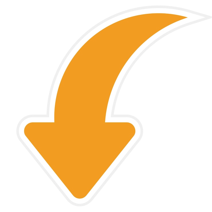 Vector icono curvo