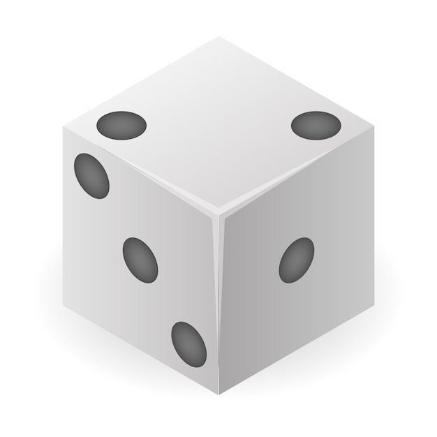 Icono de dados de campo Isométrico del icono de vector de dados de campo para diseño web aislado sobre fondo blanco