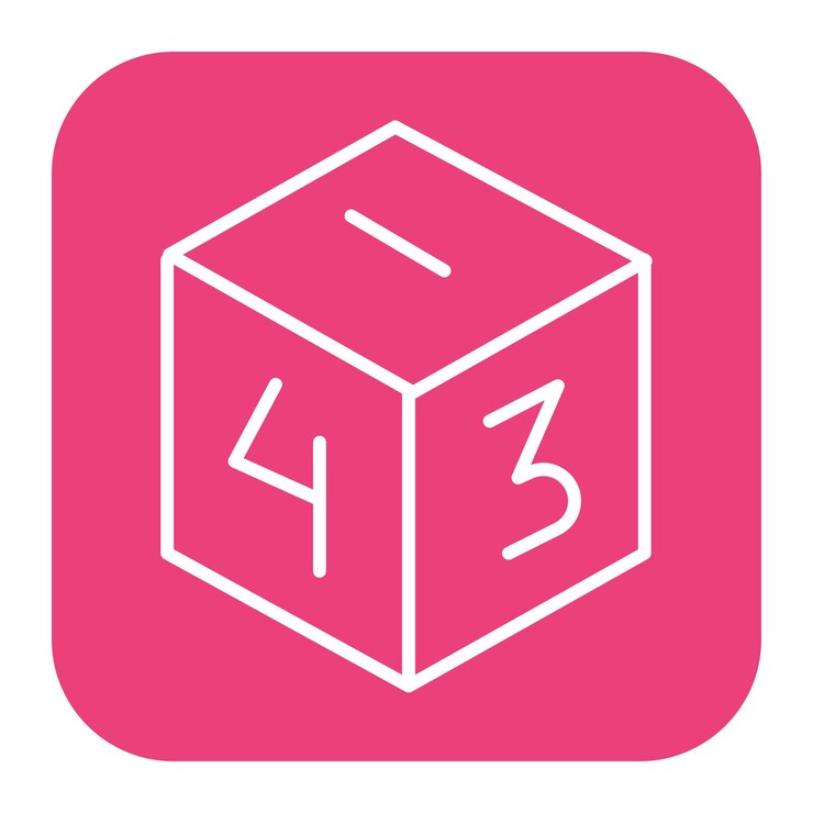 Vector icono de los dados