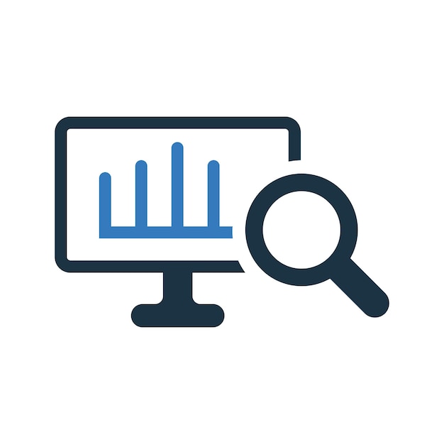 Ícono de datos actuariales gráficos vectoriales editables sencillos