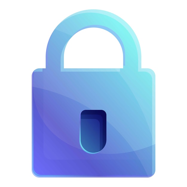 Icono de datos personales seguros Icono vectorial de datos personales protegidos para el diseño web aislado sobre fondo blanco