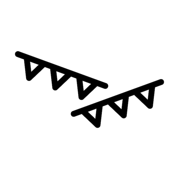 icono de decoración en estilo de línea Ilustración vectorial