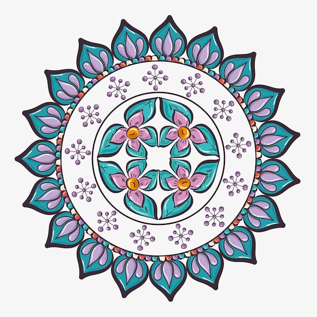 Vector icono decorativo de mandala