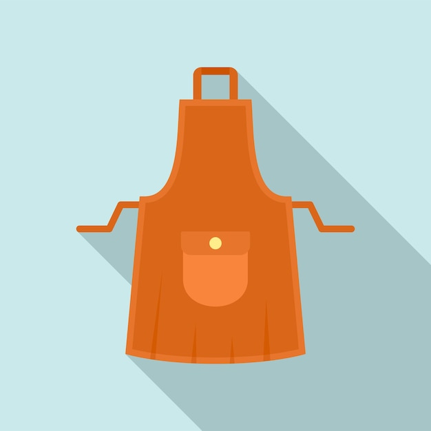 Icono de delantal de ama de casa Ilustración plana del icono de vector de delantal de ama de casa para diseño web