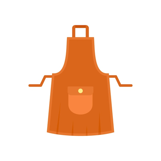 Icono de delantal de ama de casa Ilustración plana del icono de vector de delantal de ama de casa para web aislado en blanco