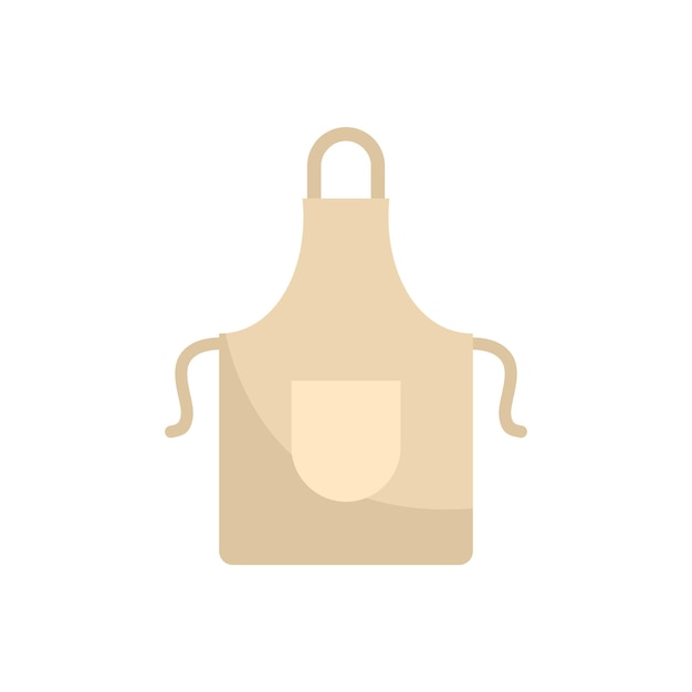 Icono de delantal de cocina Ilustración plana del icono de vector de delantal de cocina para diseño web