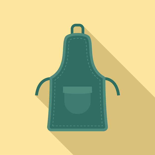Icono de delantal textil Ilustración plana del icono de vector de delantal textil para diseño web