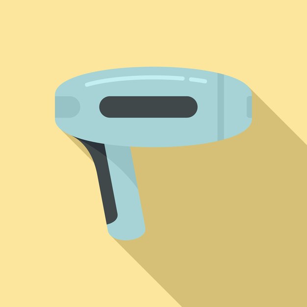 Icono de depilación láser Ilustración plana del icono de vector de depilación láser para diseño web