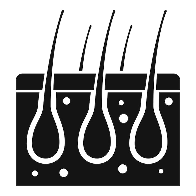 Icono de depilación de piel de hombre Ilustración simple del icono de vector de depilación de piel de hombre para diseño web aislado sobre fondo blanco