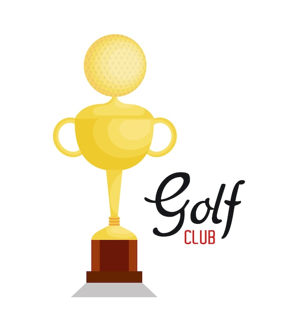 Icono del deporte del club de golf