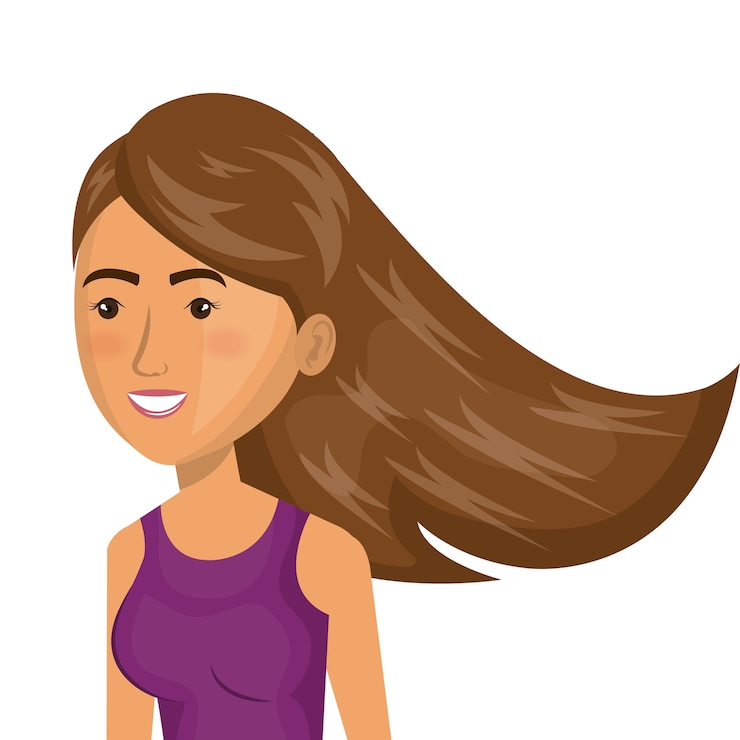 Vector icono de deporte de niña de dibujos animados