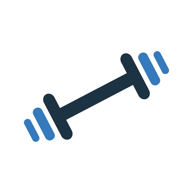 Icono deportivo de gimnasio con manivela Diseño vectorial editable simple aislado sobre un fondo blanco