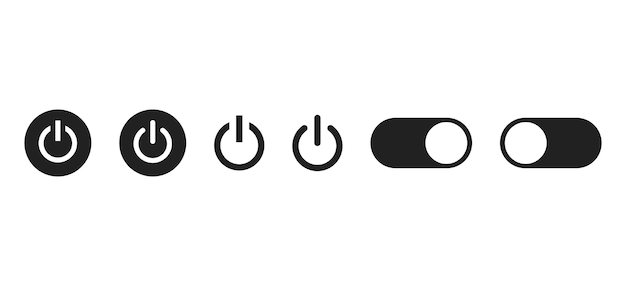 En el icono desactivado Vector EPS 10