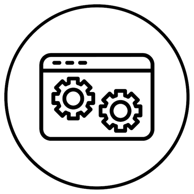 Icono de desarrollo de backend