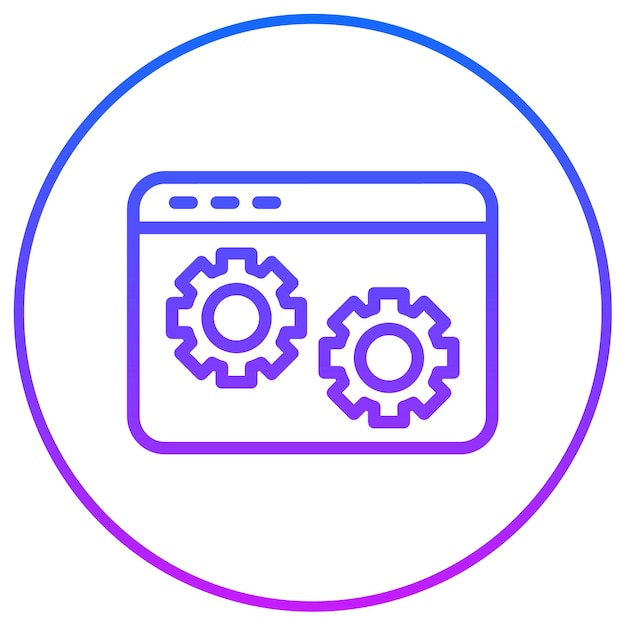 Icono de desarrollo de backend