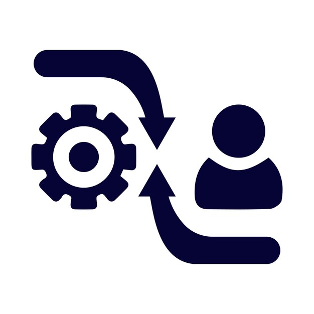 Icono de desarrollo de la gestión del control de procesos empresariales