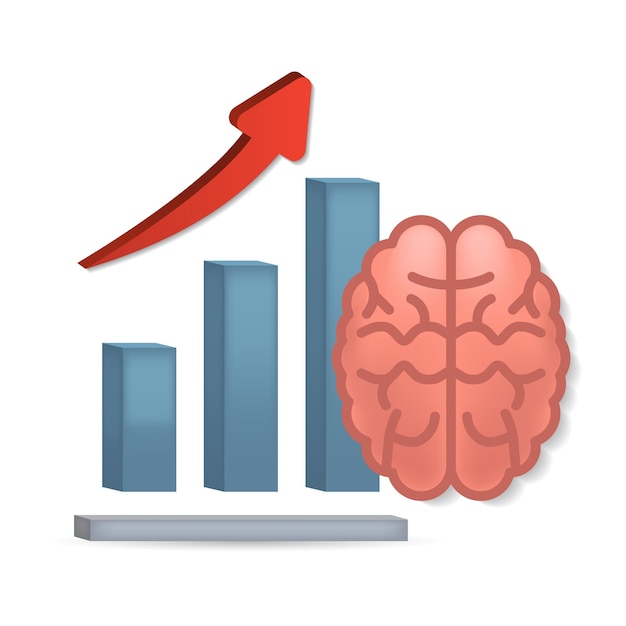 Icono de desarrollo ilustración 3d de la colección de procesos cerebrales icono de desarrollo creativo 3d para plantillas de diseño web, infografías y más