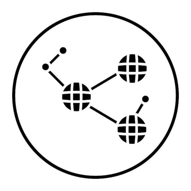 Icono de desarrollo de la red