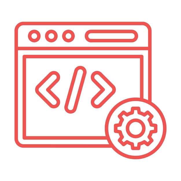 Icono de desarrollo web