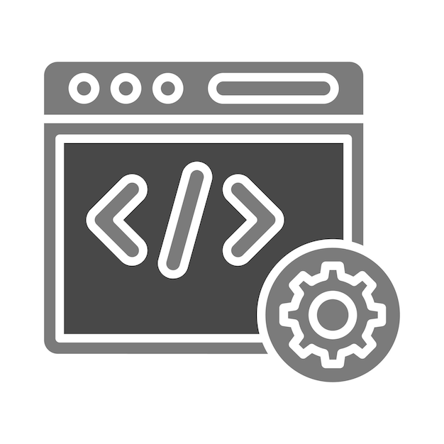 Icono de desarrollo web