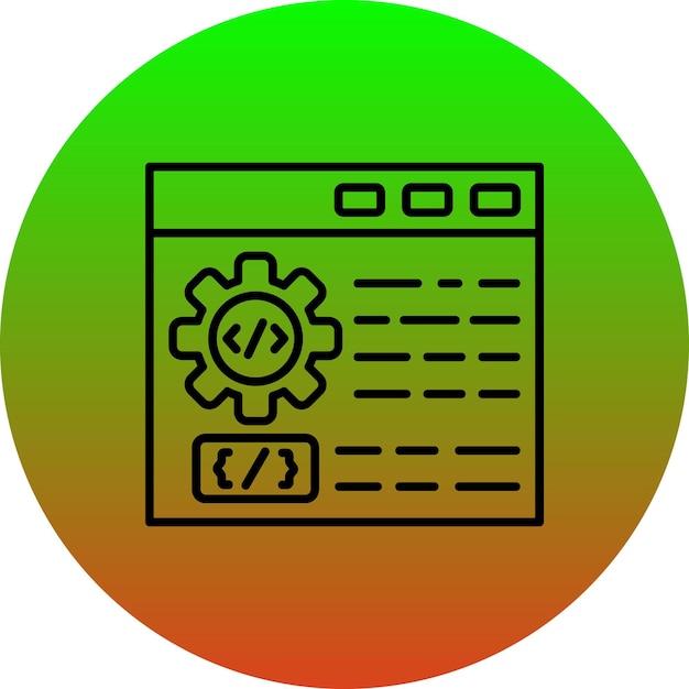 Icono de desarrollo web