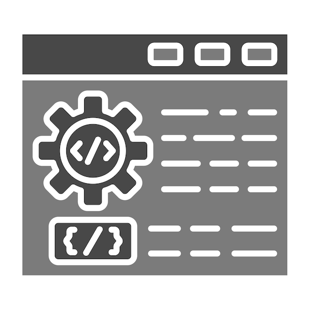Icono de desarrollo web