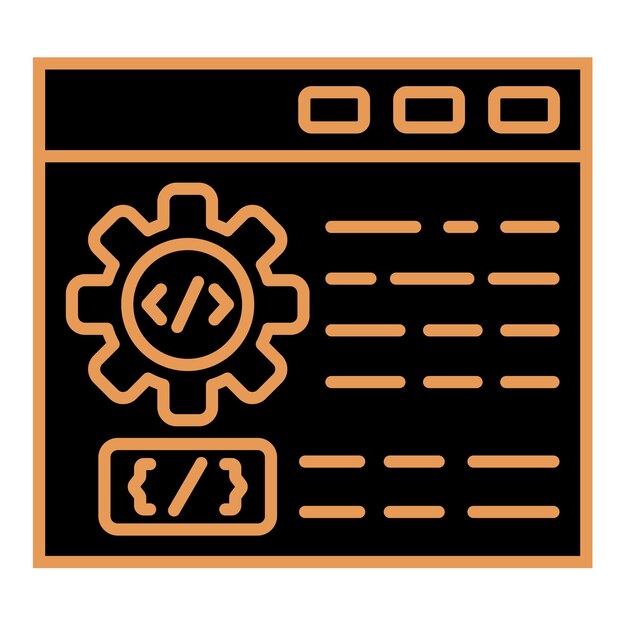 Icono de desarrollo web