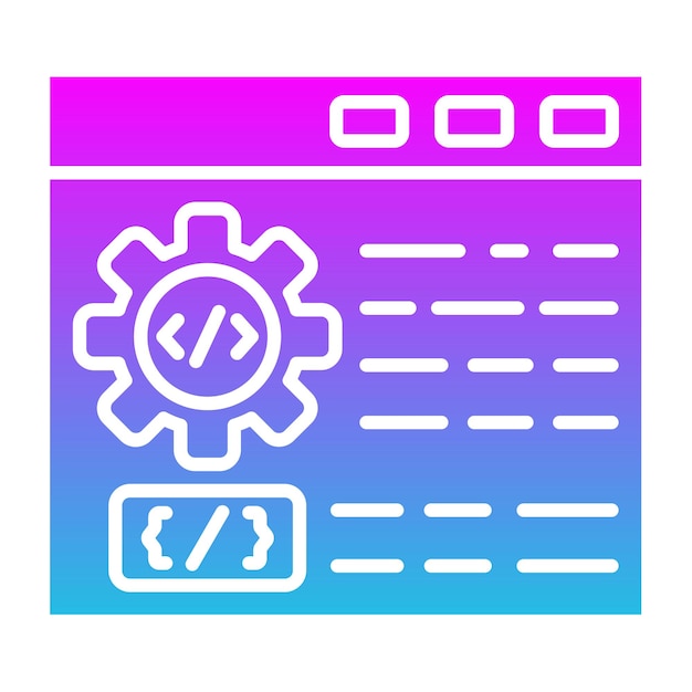 Icono de desarrollo web