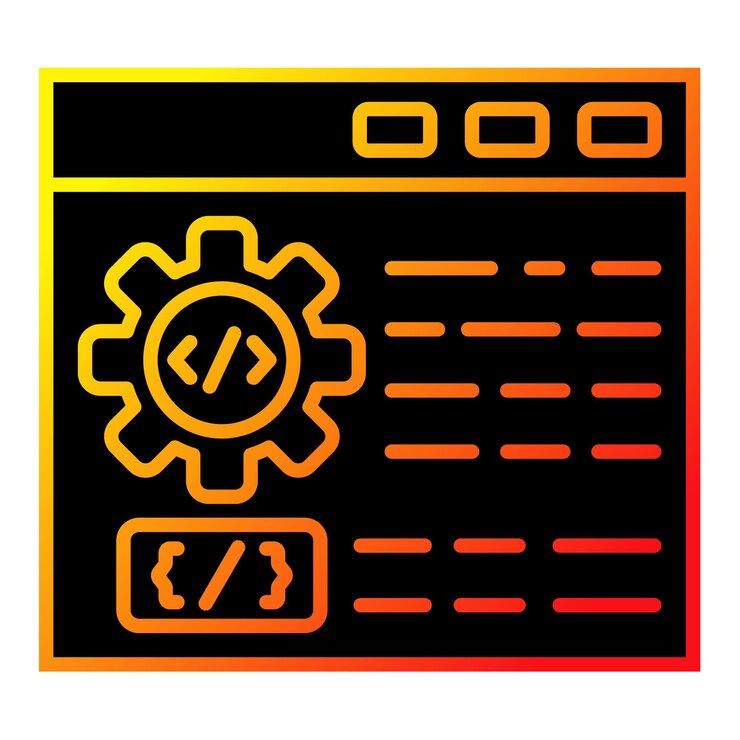 Vector icono de desarrollo web