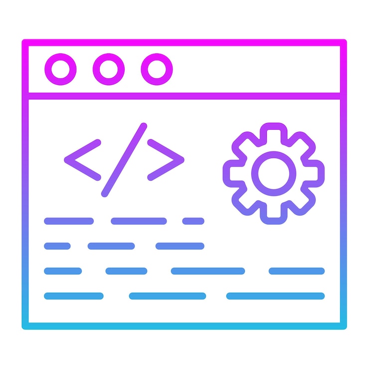 Vector icono de desarrollo